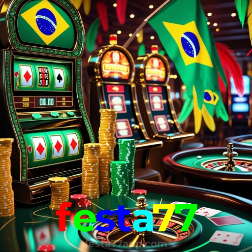 festa77:Ganhe prêmios jogando slots e apostando no futebol online!