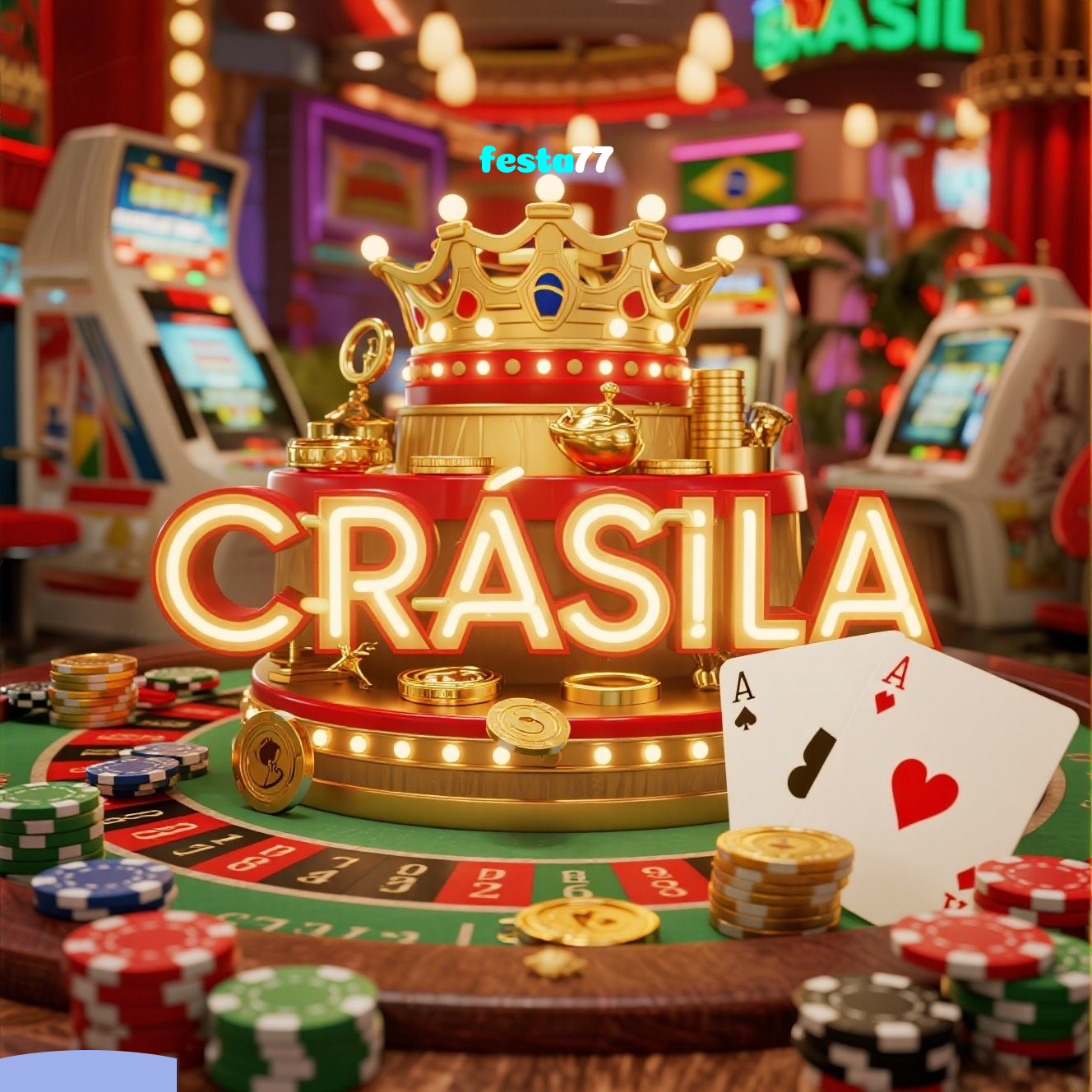 festa77：Jogue poker, aposte no futebol e ganhe prêmios incríveis!