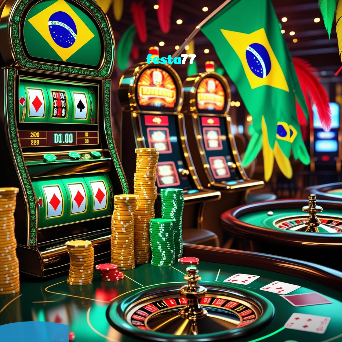 festa77：Jogue poker, aposte no futebol e ganhe prêmios ao vivo!