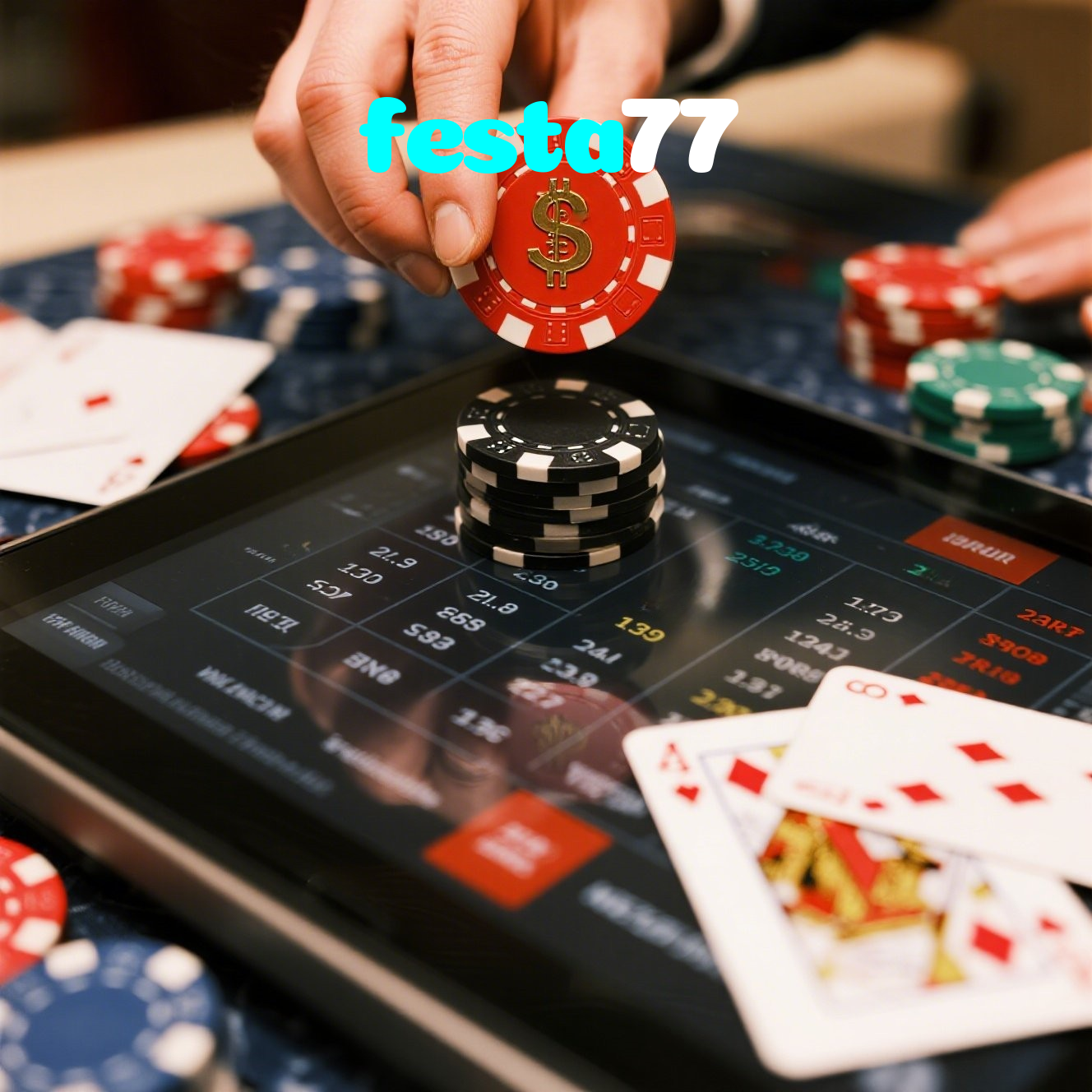festa77：Jogue poker, aposte no futebol e leve grandes vitórias para casa!